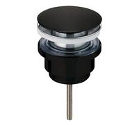 Bonde lavabo universelle WIRQUIN Quick clac avec vis centrale noir mat