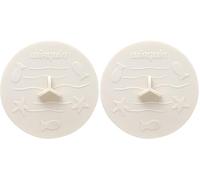 Wirquin 39222501 Bouchon Universel Frisby ø 105 mm pour évier, lavabo et Baignoire, Blanc (Lot de 2)