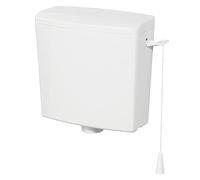 Wirquin 50717361 Réservoir WC Haut Reviso Plastique Blanc | Réservoir en plastique, kit chasse d'eau inclus, commande à tirette, entretien facile