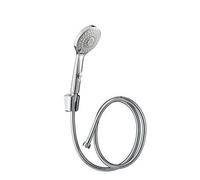 Wirquin 60720870 Cindy Combiné de douche trio 5 jets avec stop-jet/flexible métal 1,50 m