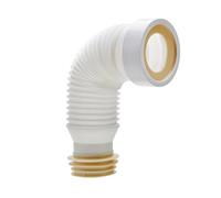 Wirquin Tuyau d'évacuation Jollyflex 71230000 WC extensible 104-110 mm à emboîter blanc