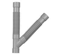 Wirquin 79011001 Raccord Universel Magicoude Y Ø40 mm à Coller | Raccord évacuation, PVC souple, Y en ABS, adapté à toutes les configurations, origine France garantie, gris