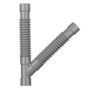 Wirquin 79012001 Raccord Universel Magicoude Y Ø32 mm à Coller | Raccord évacuation, PVC souple, Y en ABS, adapté à toutes les configurations, origine France garantie, gris