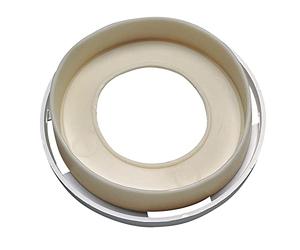 Wirquin 79420001 Bague de Sortie de Cuvette avec Joint | ABS, joint SBS, adapté pipe rigide, fabriqué en France, blanc