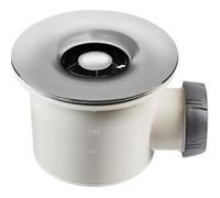 Bonde de douche Tourbillon - D90 mm - Grille en ABS chrome