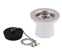 Wirquin Évier panier en acier inoxydable passoire déchets 1 1/2" d 50mm avec bouchon