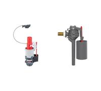 Wirquin lot de 2 : 1 mécanisme de chasse d'eau wc suspendu + 1 robinet flotteur Topy