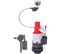 Wirquin - mw2+ topy - mécanisme de wc double chasse à commande à câble + robinet flotteur servo-valve compact G