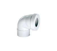 Wirquin Pipe courte coudée 90° 71020102 – femelle à coller D100 mm blanc