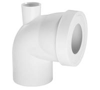 WIRQUIN Pipe rigide courte - Coudee male - O 100 mm + Piquage femelle