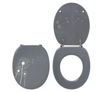Wirquin 20720372, Rallongé, Siège de toilette dur, Beige, Gris, Bois, 375 mm, 431 mm