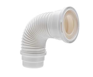 Wirquin RWC1090 Pipe WC Flexible Soupless L.275 - 525 mm à Coller | Raccord wc souple, long, PVC, adapté à toutes les configurations, origine France garantie, blanc