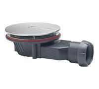 Wirquin Slim+ Vidage de receveur de douche - peu profond 40mm - avec couvercle en métal - chrome 30723366