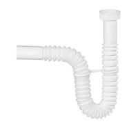 Wirquin SP1100 Raccord extensible pour siphon de lavabo D32, blanc