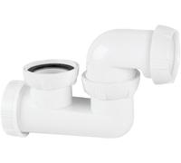 Wirquin SP602 Siphon de baignoire orientable, blanc