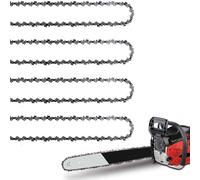 WIRSHO Lot de 4 chaînes de tronçonneuse de 45 cm - LP 3/8" - 62 TG | Chaîne de tronçonneuse de 45 cm pour tronçonneuse de 45 cm, chaîne de rechange compatible avec Husqvarna Mac Allister, etc