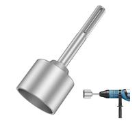 WIRSHO SDS MAX Chasse-goupilles | Diamètre intérieur : 65 mm | φ70 x 200 mm | 5 fosses | Pilote de poteaux en T pour enfoncer des poteaux en bois, tubes en acier, poteaux de clôture