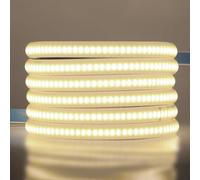 Wisada 220V COB Ruban à LED avec interrupteur, 288LEDs/m Bande LED Lumineuse COB,Flexible IP65 Waterproof Découpable LED Strip Lights pour Maison,Chambre,Cuisine, Armoire,Placard