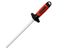 Wisebom Fusil à Aiguiser Diamant Grain 39 cm Acier d'Affûtage Professionnel Tige d'Affûtage en Céramique Poignée Confort Aiguiseur de Couteaux, Idéal pour Couteaux de Cuisine de Chef (44 cm)