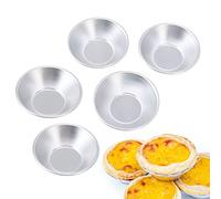 Wisecoco Mini Petits Moules à Tarte, 25 Moules à Tarte Aux œufs pour la Cuisson des Moules à Cupcakes à Muffins Puto Cup Bakeware Cake Cookie Mold