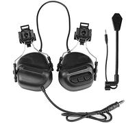 WISEONUS Écouteur Tactique Étanche pour Airsoft, Paintball et Chasse - Casque Latéral avec Microphone