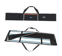 WISEPRO Sac pour rails de guidage de 1,4 et 1,5 m avec 2 compartiments à accessoires pour jusqu'à 2 rails, sac universel double face avec poignée et bandoulière, rembourrage absorbant les chocs