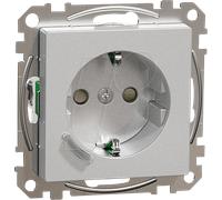 WISER 2380-0460 - Prise femelle, simple, acier inoxydable, brillant, ZigBee