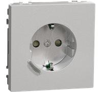 WISER 2380-6036 - Prise femelle, simple, acier inoxydable, brillant, ZigBee