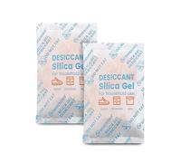 Wisesorb 100 Sachets de 5g Déshydratants à base de Gel de Silice - Billes Indicatrices Orange → Vert, Absorbeur d’Humidité Réutilisable pour Appareils Photo, Lentilles, Bijoux, Montres, Chaussures