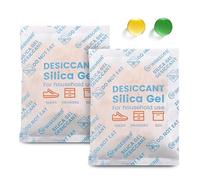 Wisesorb 30 Sachets de 10g Déshydratants à base de Gel de Silice - Billes Indicatrices Orange → Vert, Absorbeur d'Humidité Réutilisable pour App