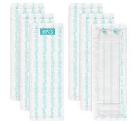 Wiseten 6PCS Housses de Rechange pour Balai Leifheit Profi XL Micro Duo/Leifheit Profi XL Cotton Plus pour Tous Les Sols, Absorption Efficace de l'eau Forte Décontamination