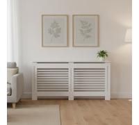 WISFOR Habillage de radiateur Accessoires de climatisation et de chauffage, Habillage de chauffage horizontal pour chambre à coucher Salon, L : 152x19x92cm