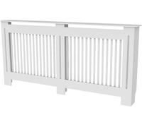 WISFOR Habillage de radiateur Extra Large, Couverture de radiateur verticale Couverture de radiateur avec étagère Blanc XL : 172x19x92cm