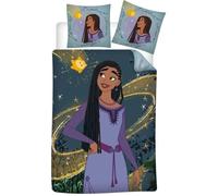 Wish Disney - Parure de Lit Enfant, Housse de couette 140x200 cm, une Taie d’oreiller 65x65 cm