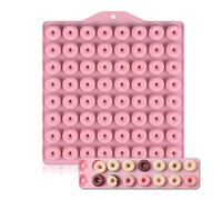 WishesMar Moule à Chocolat Forme de Extra Petits Ronds Beignets Donuts Moules en Silicone pour Bonbon Glace Petit Savon Décoration de Gateau