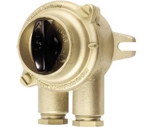 Wiska 1133/2/P/10A-2xZ14 Interrupteur auxiliaire, Commutateur rotatif maritimes 10 A 250 V/AC laiton 1 pc(s)