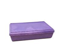 WISSNER® aktiv lernen - Boîte avec couvercle empilable violet - RE-Wood