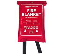 Wisualarm Couverture anti-feu 1,2 m x 1,2 m pour Maison/Appt/Hôtels | Couverture Anti-Feu pour Cuisine, Norme DIN EN 1869:2019, en Fibre de Verre, Maisons, Ecoles, Hôtels, Restaurants