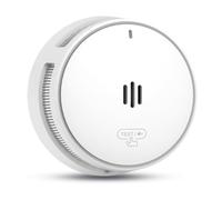 Wisualarm Détecteur de Fumée à Pile de 10 Ans pour Maison/Appt (1 Pack) | Silence par Télécommande, Autocollants et Vis, Anti-Insectes, Boîtier Ignifuge, Alarme Incendie Conforme à la Norme EN14604