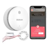 Wisualarm Détecteur de Fumée WiFi Connecté (1pack WiFi) | App WISUALARM Notifications, Localisation et Silencieux, Détecteur de Fumée Domestique, Conforme à la Norme EN 14604