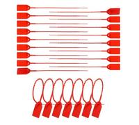 Wisyurt 500 Pcs Sceaux de Sécurité en Plastique pour Extincteurs D'Incendie, Étiquettes Vierges Auto-Verrouillables pour Remorques de Signalisation de Sécurité.