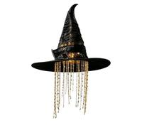 Witch Hats with Lights - Witch Hat Warm LED Light Wind Chime Decor