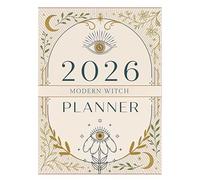 Witch Planner 2026, journal de manifestation, carnet avec phase de lune, planificateur mensuel 2026, cadeau de sorcière pour femme