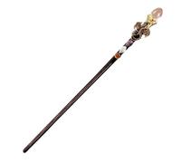 Witch Wand - 32-34CM Handmade Crystal Prop, Natural Stick For Kids Costume And Role Play, Decorative Accessory For Princess Parties, Birthday Events, Garden Magic And Seasonal Halloween Or Christmas D