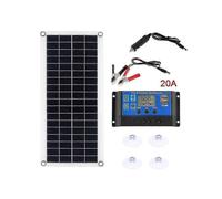 (with 20A Controller) 1000W Solar Panel Kit 12V With 10A To 60A Charge Controller For RV Car Phone And Outdoor Charging Complete System