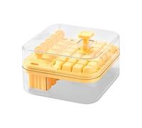 with Lid - Large Capacity iceMold Box, PET PP Maker | Reusable iceBlock Storage Container for Freezer, Easy Release for Cold Drinks, Juice, Coffee and, Food Grad