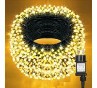Withosent Guirlande Lumineuse de Noël, 60M 600 LED Lumières de Noël Intérieur et Extérieure, 8 Modes avec Minuterie et Mémoire Guirlande Lumineuse Sapin pour Balcon, Jardin Décoration - Blanc Chaud