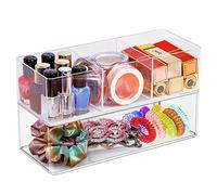 Withosent Lot de 2 organisateurs de cosmétiques en acrylique pour chambre à coucher, coiffeuse, organisateur de maquillage, rangement de maquillage, empilable