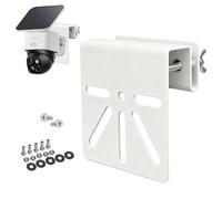 WiTi Support de gouttière en acier inoxydable pour Eufy SoloCam S340, E30/S330, installation sans perçage, support universel compatible avec panneau solaire, LED, caméras extérieures (blanc)
