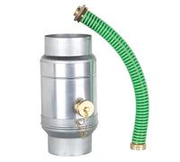 WITTKOWARE Collecteur d'eau de pluie pour tuyau de descente de gouttière, avec kit de raccordement de tuyau, DN80 (collecteur d'eau diamètre intérieur 80 mm)